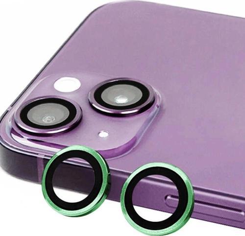 iPhone 15 Plus Raze Metal Kamera Lens - Yeşil