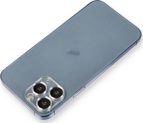 iPhone 11 Pro Max Metal Kamera Lens Koruma Cam - Gümüş