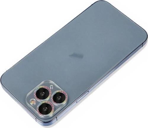 iPhone 11 Pro Max Shine Kamera Lens Koruma Cam - Rainbow