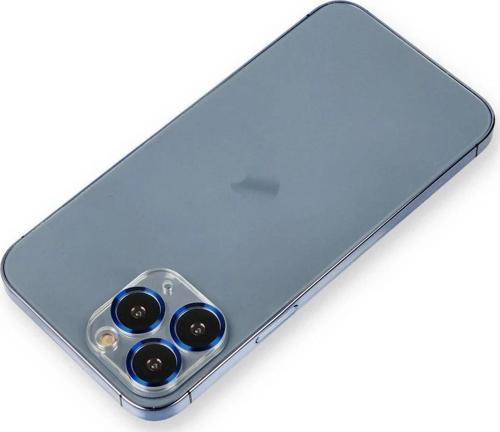 iPhone 11 Pro Max Metal Kamera Lens Koruma Cam - Mavi