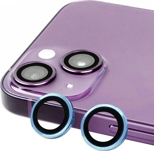 iPhone 15 Raze Metal Kamera Lens - Mavi