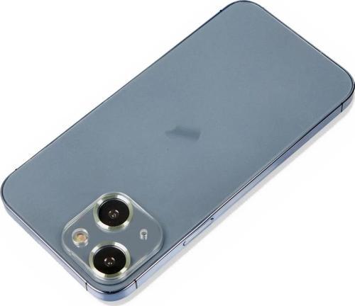 iPhone 14 Plus Metal Kamera Lens Koruma Cam - Açık Yeşil