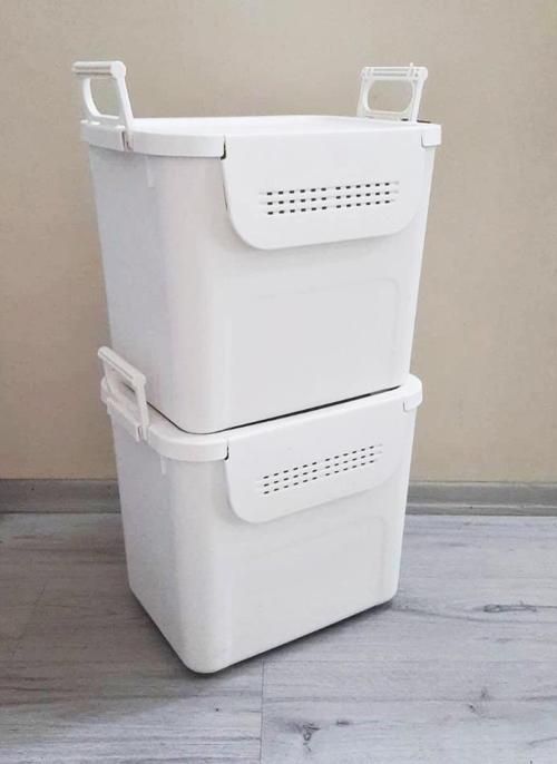 Motek  Mybox 2x30 Litre Kulplu Çok Amaçlı Organizer Saklama Kutusu-MT-35