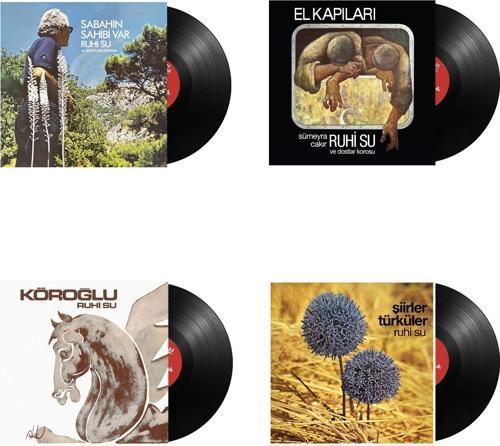 Ruhi Su - Köroğlu / Şiirler Türküler / El Kapıları / Sabahın Sahibi Var (4 Plak Özel Set)