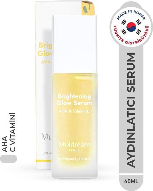 Brightening Glow Serum Aha Ve C Vitamin Canlandırıcı Aydınlatıcı Serum Kore 40Ml