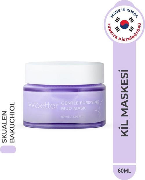 Gentle Purifying Mud Mask Canlandırıcı Ve Arındırıcı Kil Maskesi 8 Tip Peptid Ve Bakuchiol Kore 60Ml