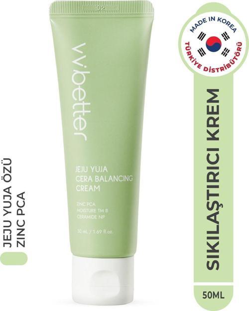 Jeju Yuja Cera Balancing Cream Cilt Dengeleyici Sıkılaştırıcı Nemlendirici Ceramide Krem Kore 50Ml