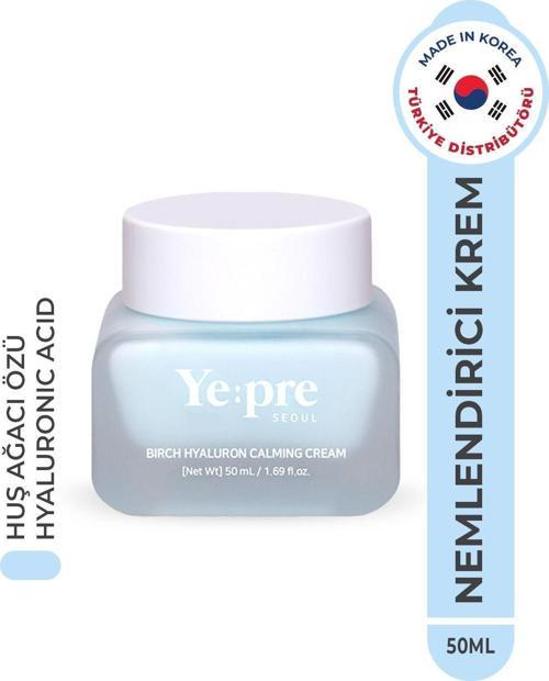 Birch Hyaluron Calming Cream Yoğun Nemlendirici Krem Huş Ağacı Hyaluronic Acid Kore 50Ml