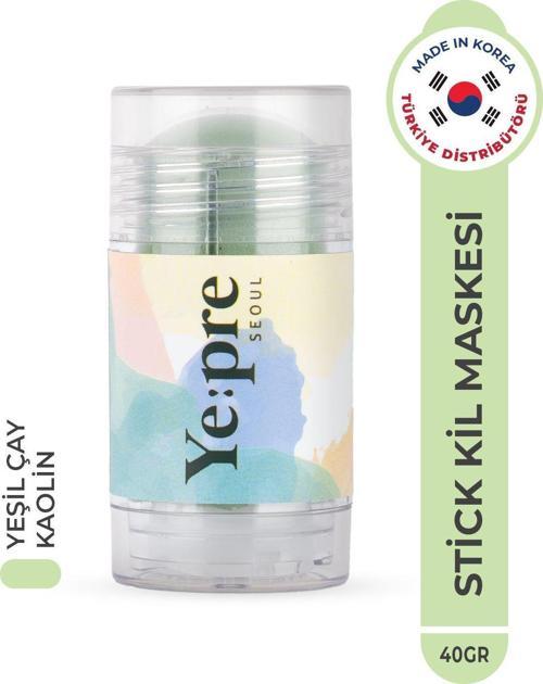 Green Tea Lifting Mud Stick Mask Nemlendirici, Gözenek Ve Sebum Dengeleyici Kil Maskesi Kore 40G