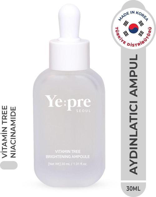 Vitamin Tree Brightening Ampoule Aydınlatıcı Cilt Tonu Eşitleyici Ampul Niacinamide Kore 30Ml