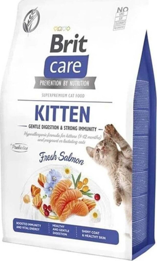 Care Gentle Digestion & Strong Immunity Somonlu Tahılsız Yavru Kedi Maması 2Kg
