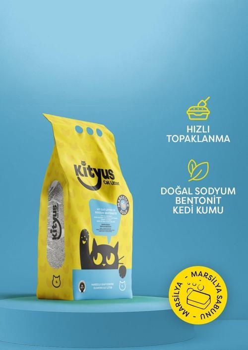 Marsilya Sabunu Kokulu Sodyum Bentonit Kedi Kumu 5L