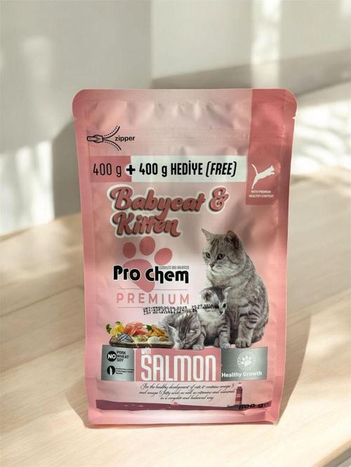 Babycat And Kitten 400 G+ 400 G Hediye (Somonlu Yavru Kedi Maması)