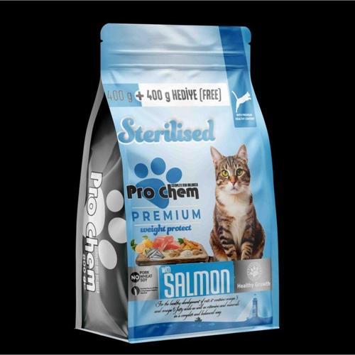 Sterilised Somon Kedi Maması (400 Gr +400Gr)