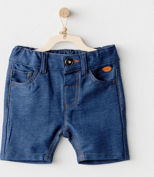 Andywawa Ac25939 Casual Bebek Şort İndigo