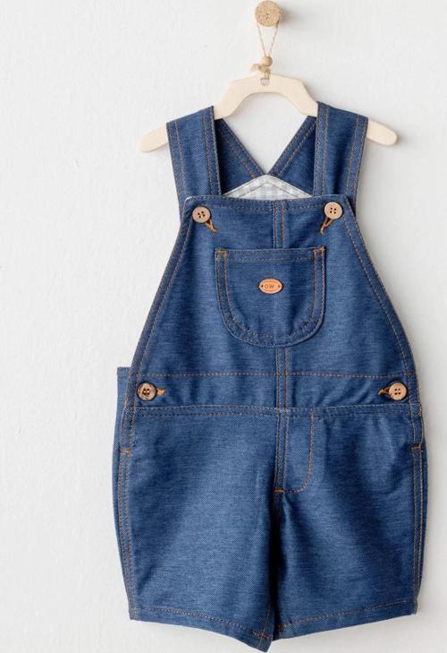 Andywawa Ac25932 Casual Bebek Salopet İndigo