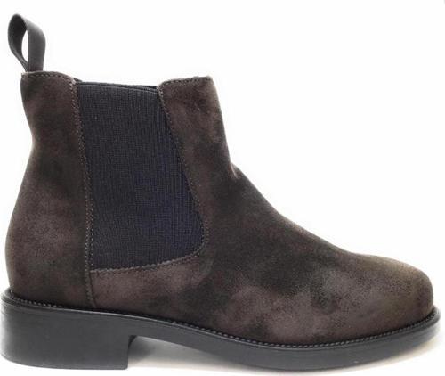 Kadın Bot 98A3  FRAU BEATLES SUEDE VISONE WAXY GOMMA