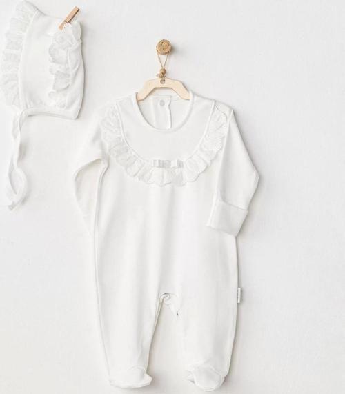 Petit Love Bebek Tulum Takım Ekru