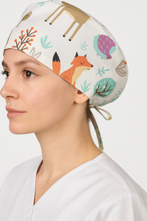 Odeys Hayvanlı Doktor Hemşire Aşçı Cerrahi Hastane Bonesi Bandana M464