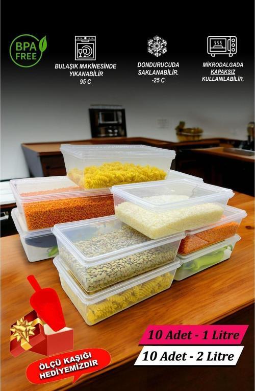 Plastik Kendinden Kilitli- Kapaklı Saklama Kabı Gıda&Yemek&Derin Dondurucu&Hobi&Oyuncak&Takı&Malzeme