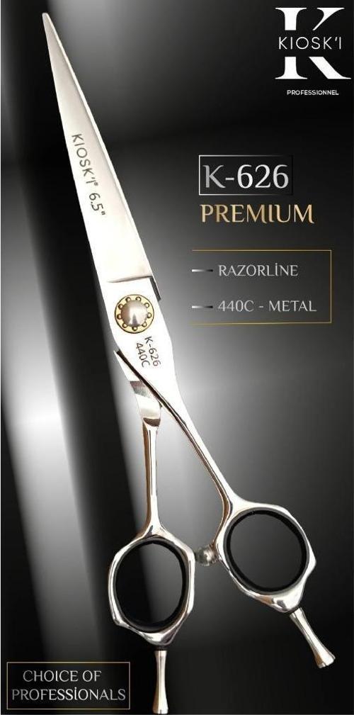 ki Profesyonel Premium Lüks Makas 440-C 6,5 Numara K-626