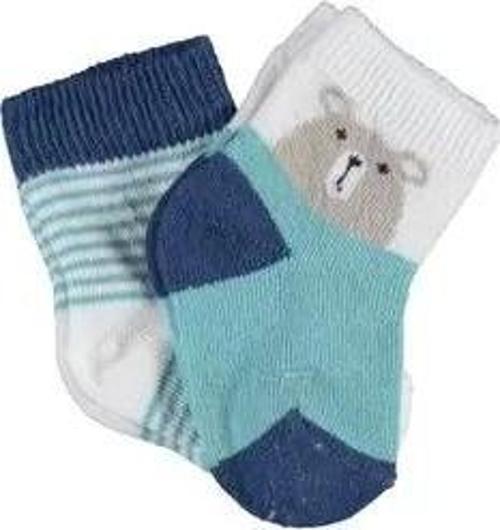 Hello Teddy Bear 2'li Kız Çorap  Yeşil