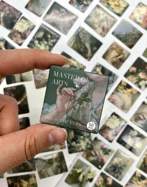 Charles-Amable Lenoir Sanat Eserleri Kutu Sticker / Bullet Journal / Defter Süsleme/ Çıkartma / Scrapbook