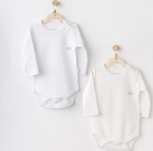 Long Sleeve 2'li Basic Body Ekru