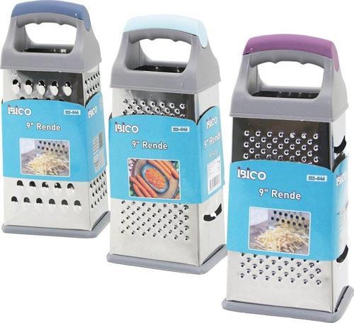 9 İNÇ   4GEN   ÇELİK METAL  RENDE  RENKLİ PLASTİK SAPLI   SİLİKON KAPLAMA TABAN (2818)