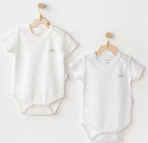 Short Sleeve 2'li Basic Body Ekru