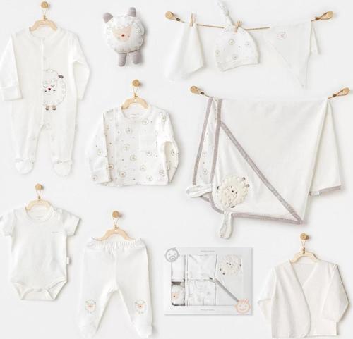 Andywawa Ac25561 Newborn Set Tinny Ships 10'lu Hastane Çıkışı Ekru