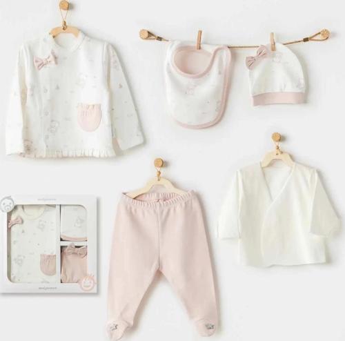 Ballerina 5 Parça Hastane Çıkışı Ekru