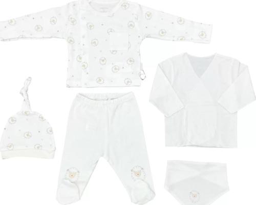 Andywawa Ac25560 Newborn Set Tinny Ships 5'li Hastane Çıkışı Ekru