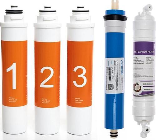 Waterlife Su Arıtma Cihazı Uyumlu Tak-Çevir 5'li Filtre Seti, Vontron Membranlı