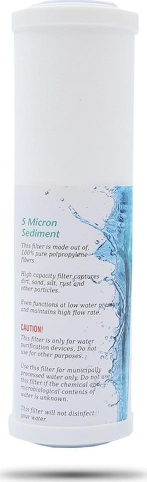 Açık Kasa Cihazına Uyumlu 12 Inç Kapaklı Spun Filtre