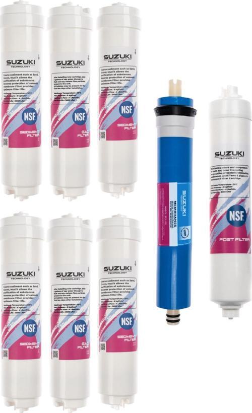 Kapalı Kasa Su Arıtma Cihazı 1 Yıllık Tam Set Filtre Takımı (8 Filtre)