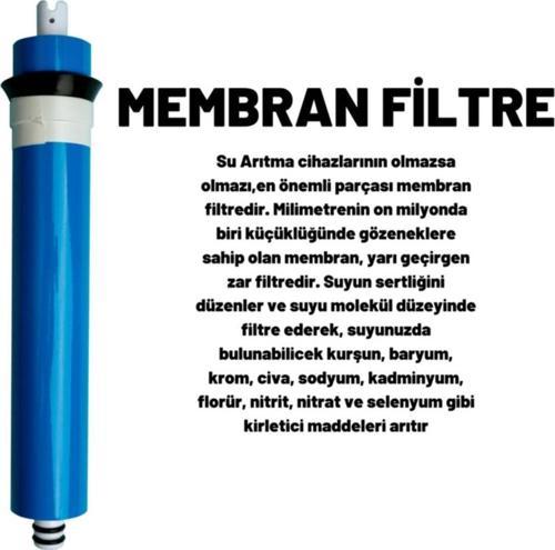 Kapalı Kasa Su Arıtma Cihazı Filtresi 6 Filtreli 75 Gpd Membranlı Set