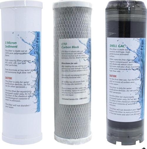 İhlas Aura Cebilon -Compact -Su Arıtma Cihazı Filtresi uyumlu 3'lü Ön Filtre Seti