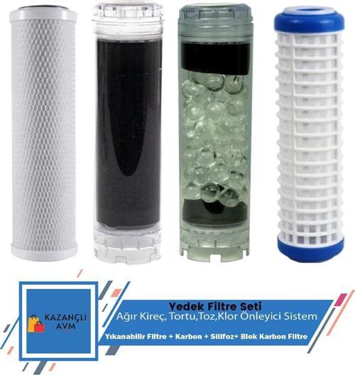 lotto filters Daire Bina Sayaç Girişi 4 Aşama Su Arıtma Cihazı Yedek filtre Seti