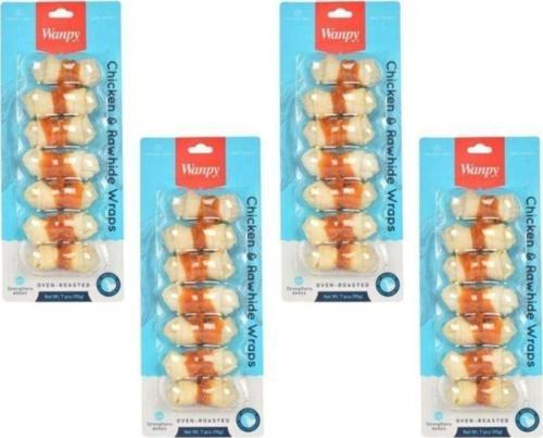 Deri Üzerine Tavuk Sarılı Köpek Ödülü 90 Gr X 4 Adet