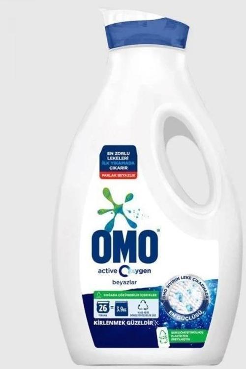 Active Oxygen Sıvı Çamaşır Deterjanı Beyaz Için En Zorlu Lekeleri Ilk Yıkamada Çıkarır 1690 Ml