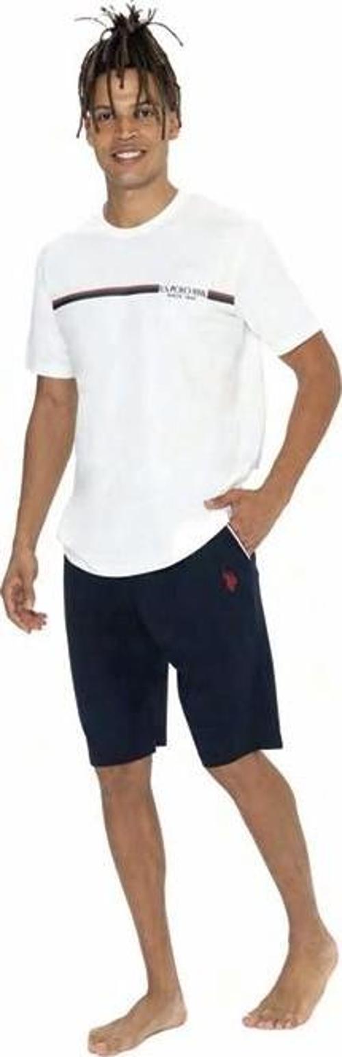 Erkek Yazı Detaylı Yuvarlak Yaka Pijama Takım