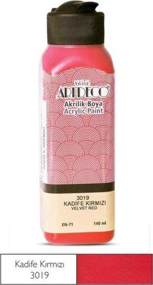 Akrilik Boya 140 ml Kadife Kırmızı - 4 adet