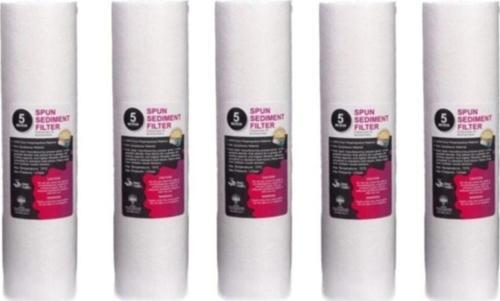 Su Arıtma Cihazı Filtresi 5 Mikron 10"inç Sediment Spun Filtre 5 Adet