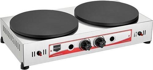 Çiftli Krep Pişirici Tüplü CE 40 cm Çap