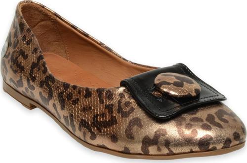 D25Ya-7225 Günlük Leopar Kadın Babet