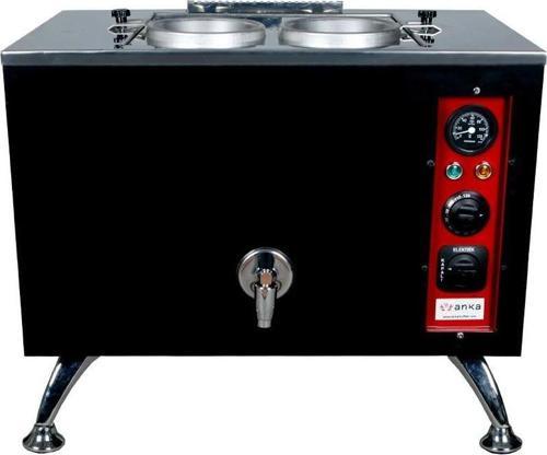 Pro Elektrikli Full Otomatik Çay Kazanı 2 Demlikli 20 Litre Siyah
