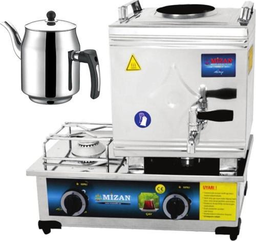 15 Lik Tüplü 10 Litre 1 Demlikli Çay Kazanı DEMLİK HEDİYELİ