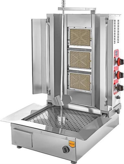 3 Radyanlı Alttan Motorlu Tüplü Döner Ocağı