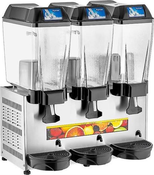 Üçlü 20+20+20 Lt Karıştırıcılı Soğutucu Ayran Makinesi
